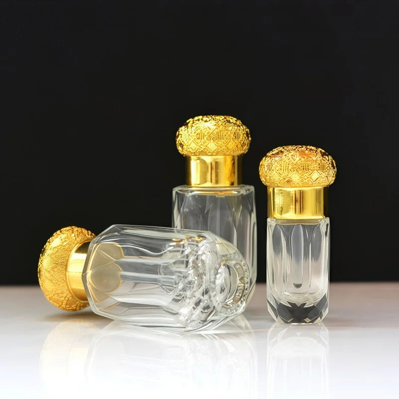 Glass Roll-On Bottle 3/6/12ml | Refillable Essential Oil Vial Roll-On Glass Bottle QXL
