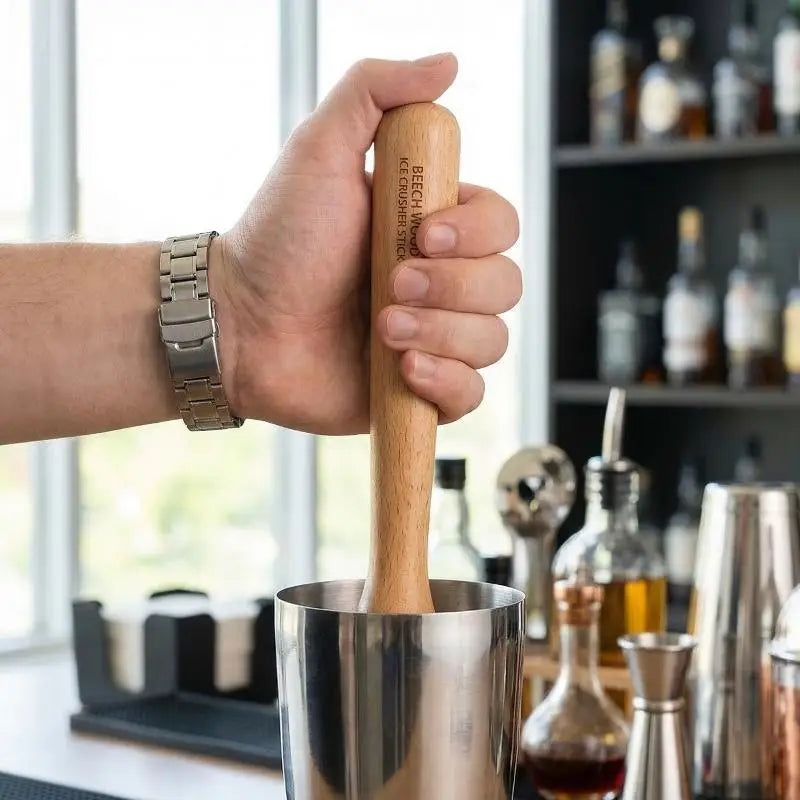 Wooden Cocktail Muddler – Beech Wood Bar Tool for Mojitos Cocktail Muddler QXL