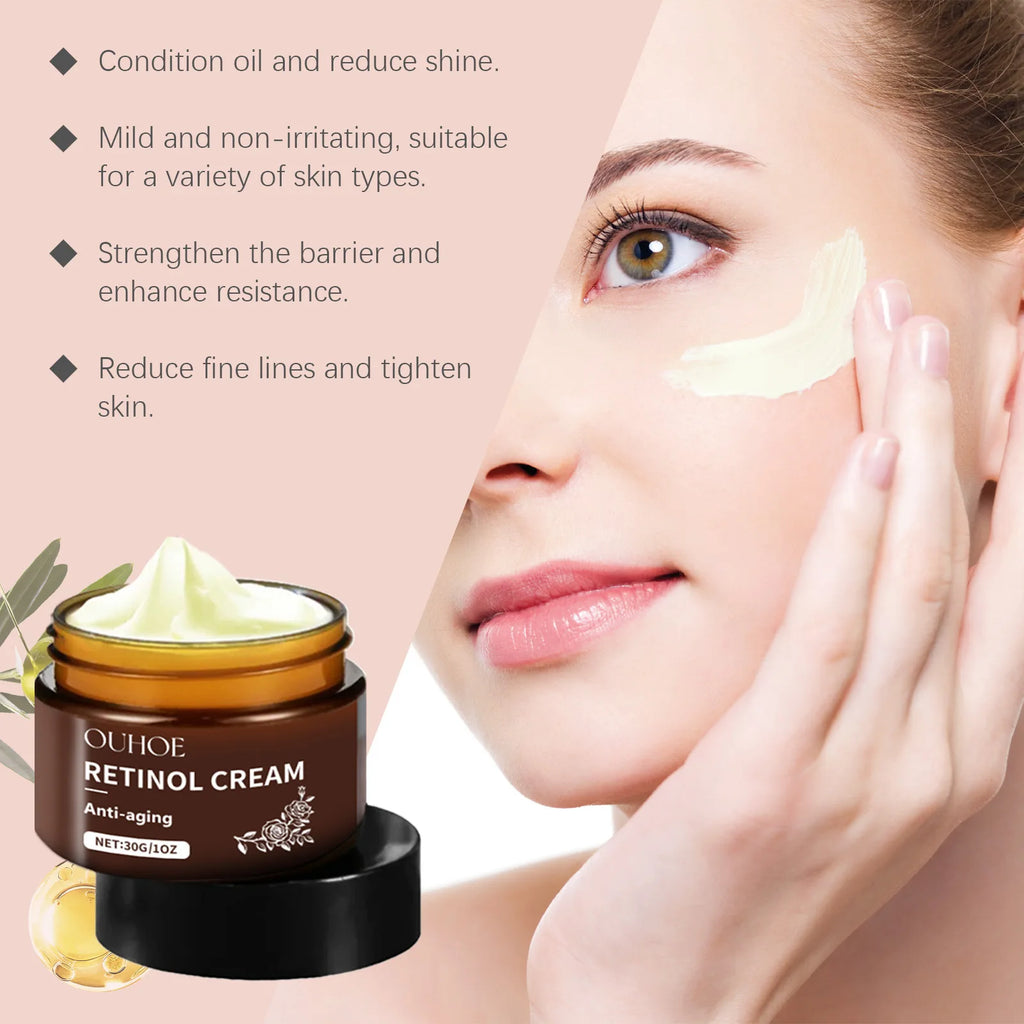 OUHOE Retinol Face Cream – Anti-Aging, Firming & Hydrating 30g Anti-Aging Face Cream QXL