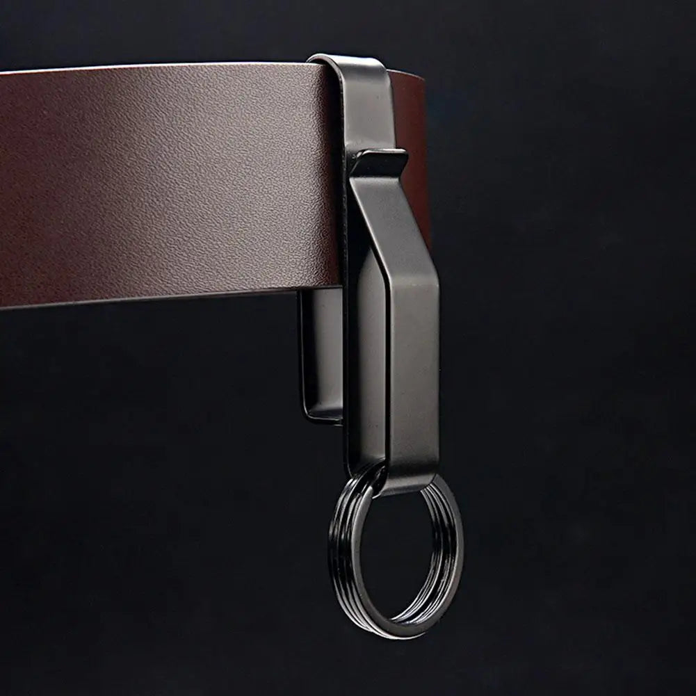 Steel Belt Hook Keychain Clip | Waist Key Holder Outdoor Belt Key Clip QXL