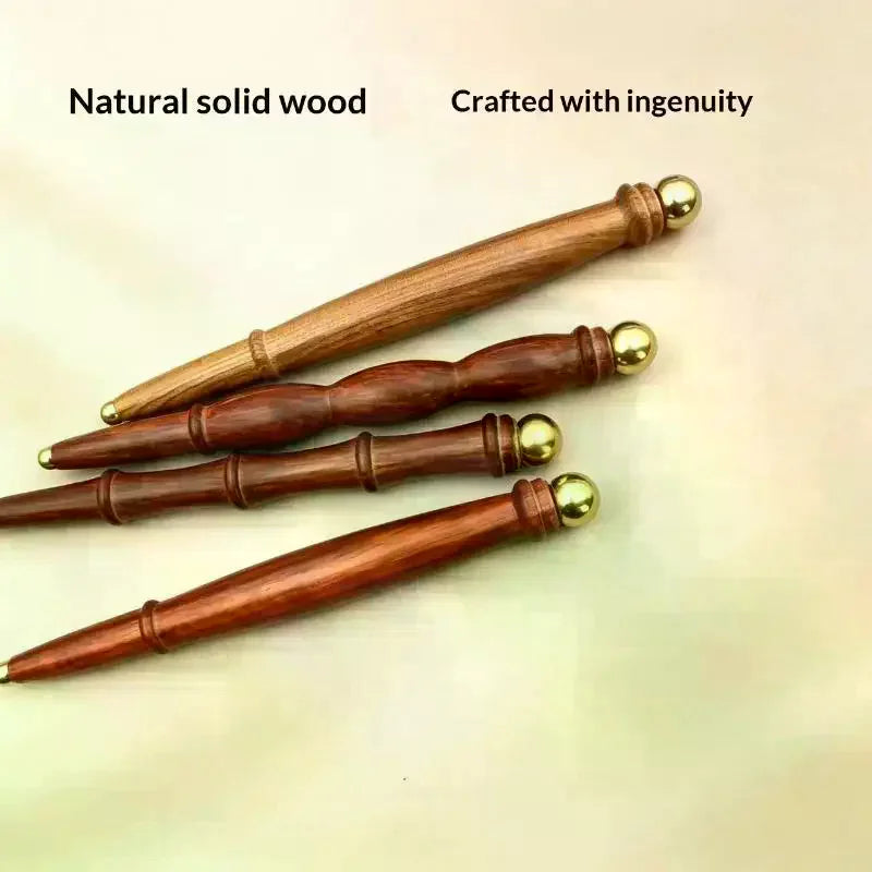 Sandalwood Brass Reflexology Massage Stick | Gua Sha Tool Reflexology Massage Stick QXL