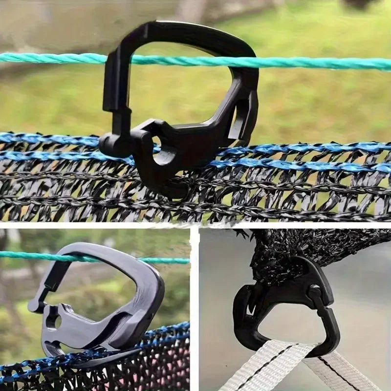 12-Pack Heavy Duty Shade Cloth Clips | Garden & Greenhouse Shade Net Clips QXL