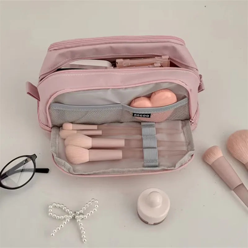 Oxford Makeup Brush Organizer Bag | Multi-Pocket Pouch Makeup Brush Bag QXL