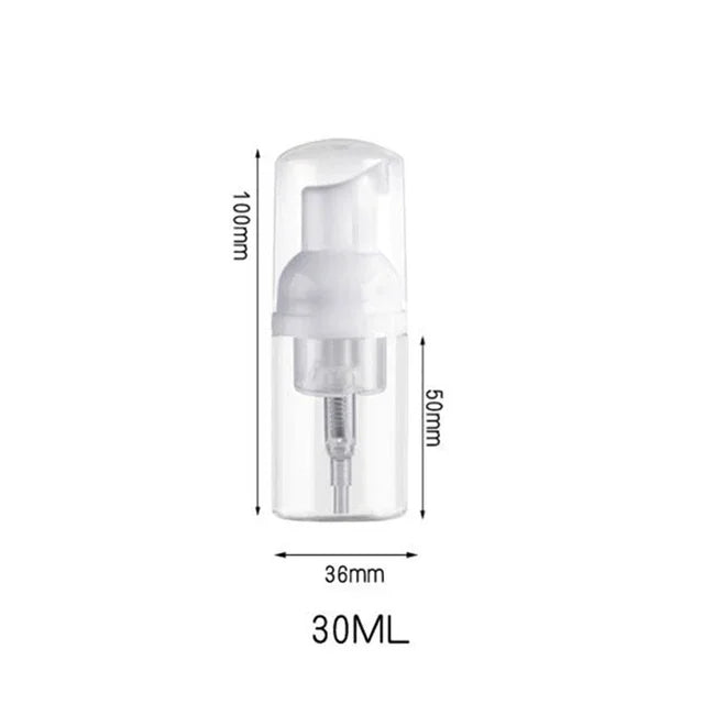 2-Pack Refillable Foam Pump Bottles 30/50/60/100ml | Soap Foam Pump Dispenser QXL 2PCS 30ml Plastic