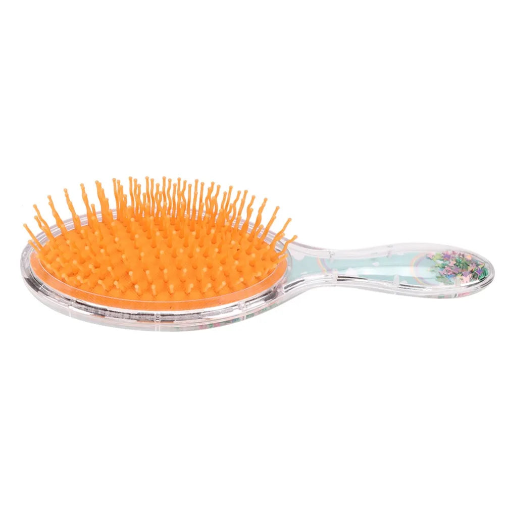 Air Cushion Hair Comb | Anti-Static Rainbow Glitter Cartoon Air Cushion Hair Comb QXL