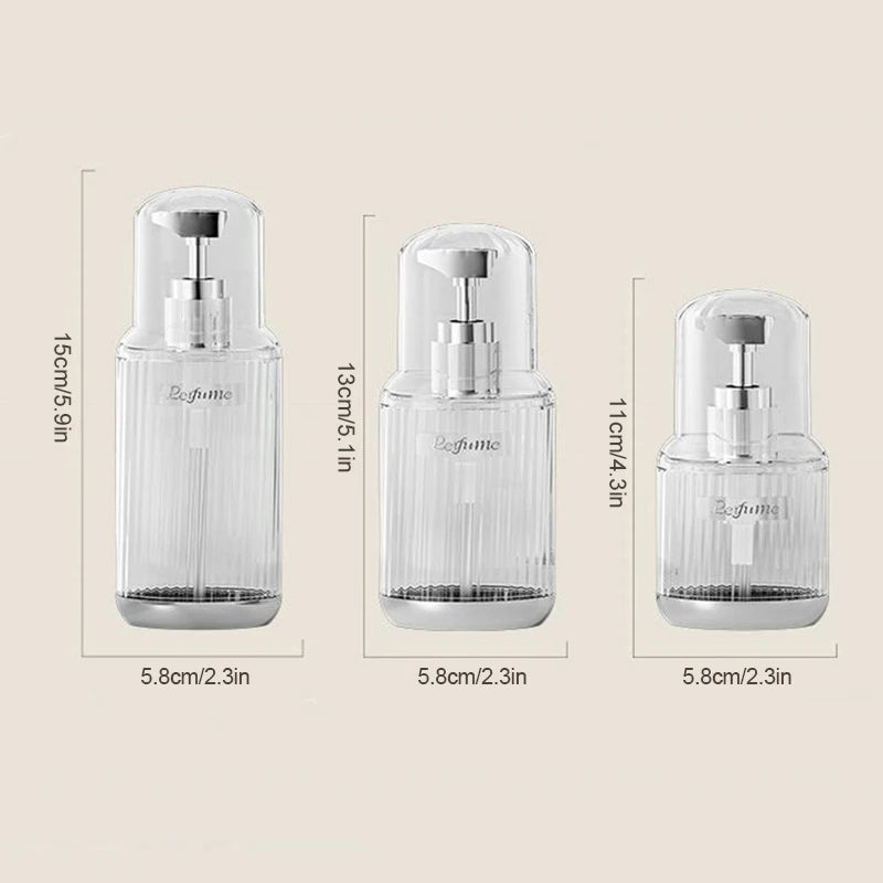 Refillable Pump Soap & Shampoo Dispenser Bottle 60/90/120ml Refillable Pump Bottle QXL
