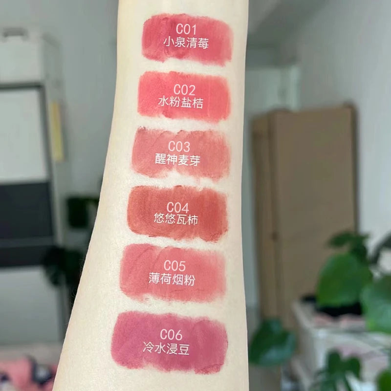 VERONNI 6-Color Matte Liquid Lip Gloss | Velvet Waterproof Matte Liquid Lip Gloss QXL