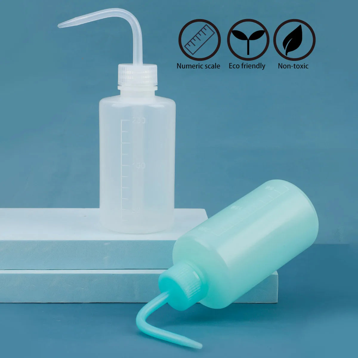 250ml Squeeze Squirt Bottle Narrow Mouth & Scale | RANCAI Squeeze Squirt Bottle QXL