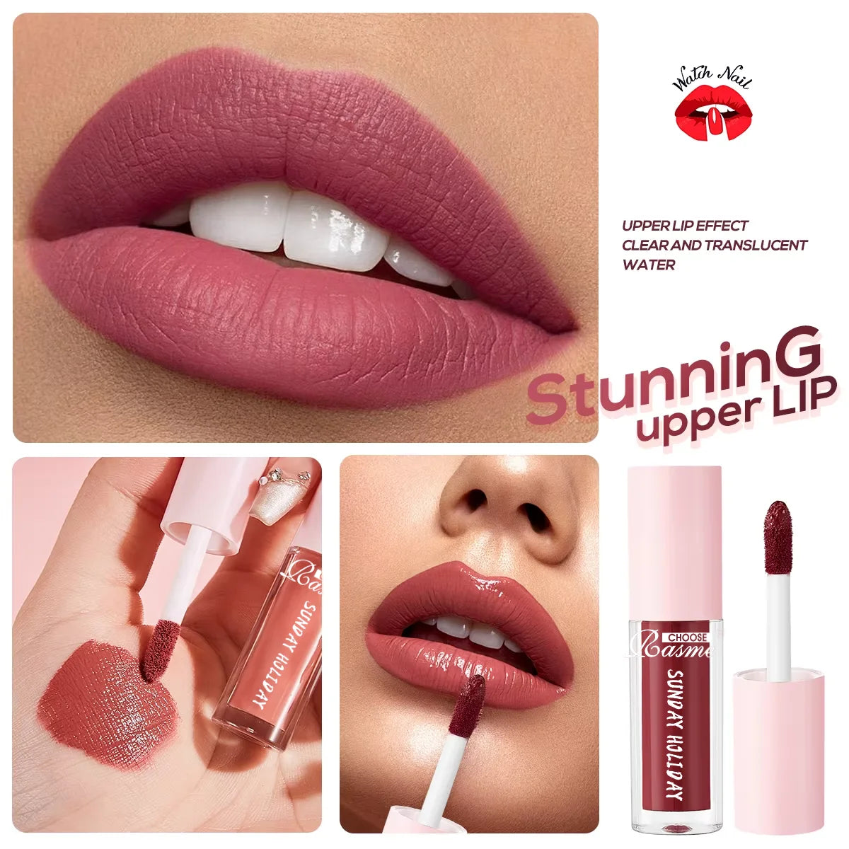 10-Piece Velvet Lip Gloss Set | Waterproof Matte Lipstick Lip Gloss Set QXL