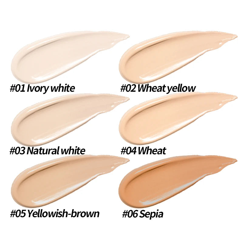 6-Shade Concealer Foundation Cream | Waterproof Full Coverage Concealer Foundation QXL