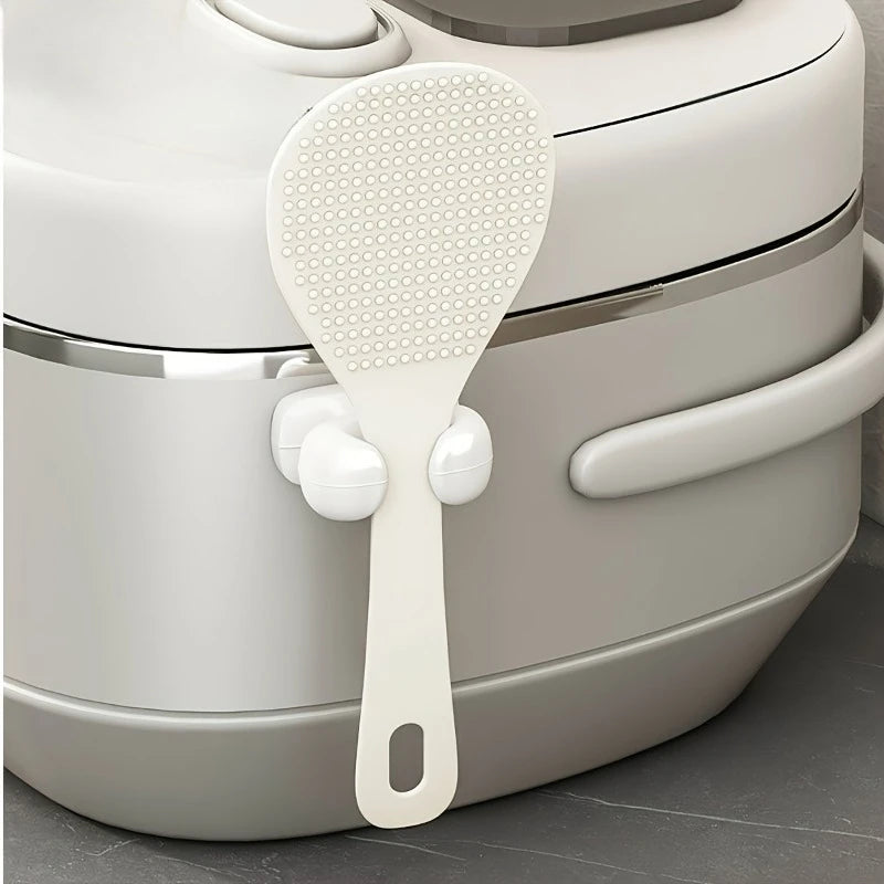 Rice Cooker Spoon Holder & Kitchen Utility Hook Rack Kitchen Utensil Holder QXL