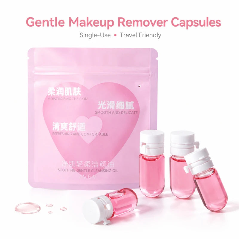 40-Pack Cleansing Oil Capsules | Waterproof Makeup Remover Makeup Remover Capsules QXL