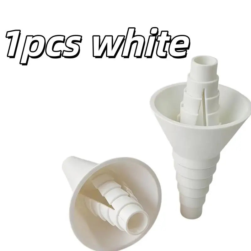 Multi-Purpose Liquid Transfer Funnel | Kitchen & DIY Use Liquid Transfer Funnel QXL 1pcs white
