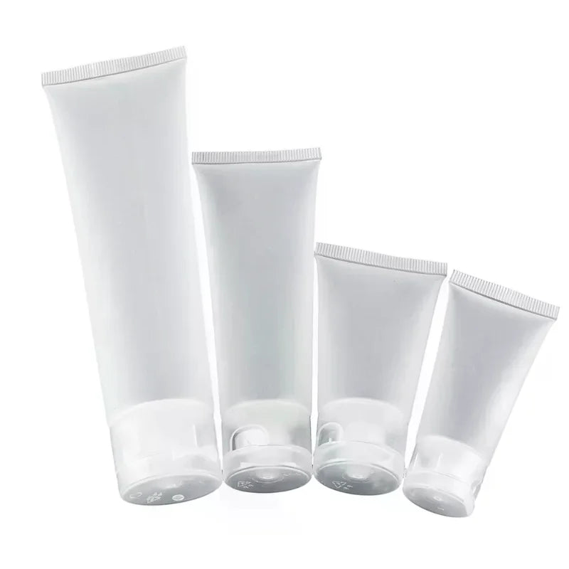 5-Pack Clear PVC Cosmetic Tubes | Lotion & Cream Containers Cosmetic Squeeze Tubes QXL