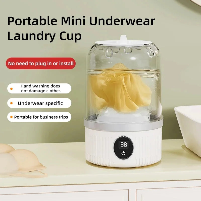 Mini Wireless Charging Washing Machine – Underwear & Socks Mini Washing Machine QXL