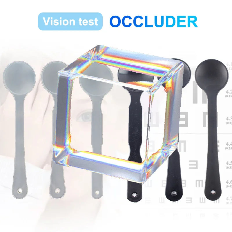Handheld Eye Occluder | Optometry Vision Test Block Plate Eye Occluder QXL