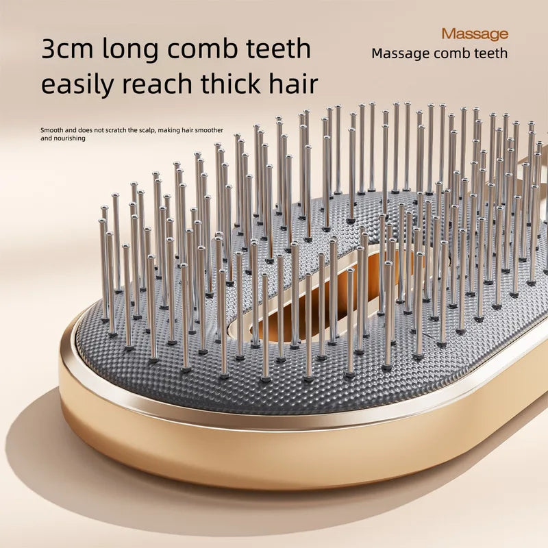 Anti-Static Air Cushion Paddle Brush | Steel Round-Tip Pins Air Cushion Brush QXL
