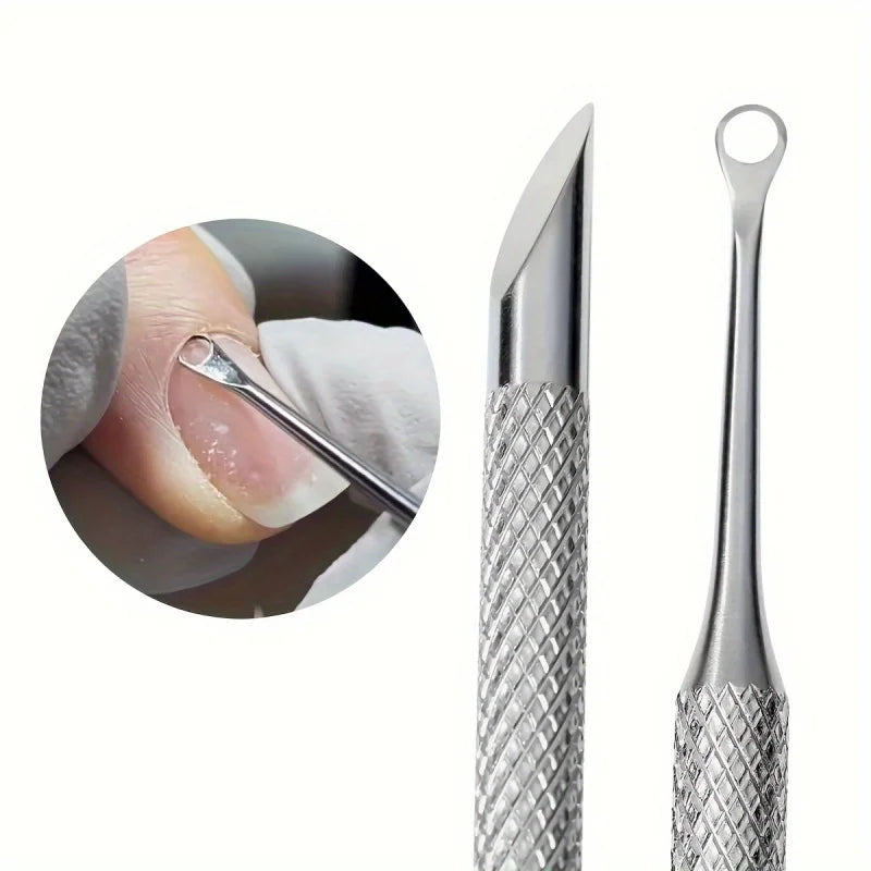 Stainless Steel Cuticle Pusher & Dead Skin Remover | Define Beauty Cuticle Pusher Tool QXL