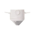 Foldable Titanium Pour-Over Coffee Dripper | Reusable Mesh Pour-Over Coffee Dripper QXL White