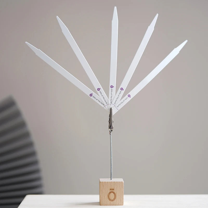 Wooden Fragrance Test Strip Holder | Desktop Place Card Clip Fragrance Strip Holder QXL