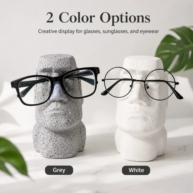 Moai Glasses Holder – Funny Eyewear Stand & Desk Organizer Eyewear Stand QXL