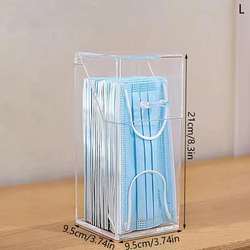 Dust-Proof Mask & Wipes Storage Box with Sealed Lid Storage Box Organizer QXL L