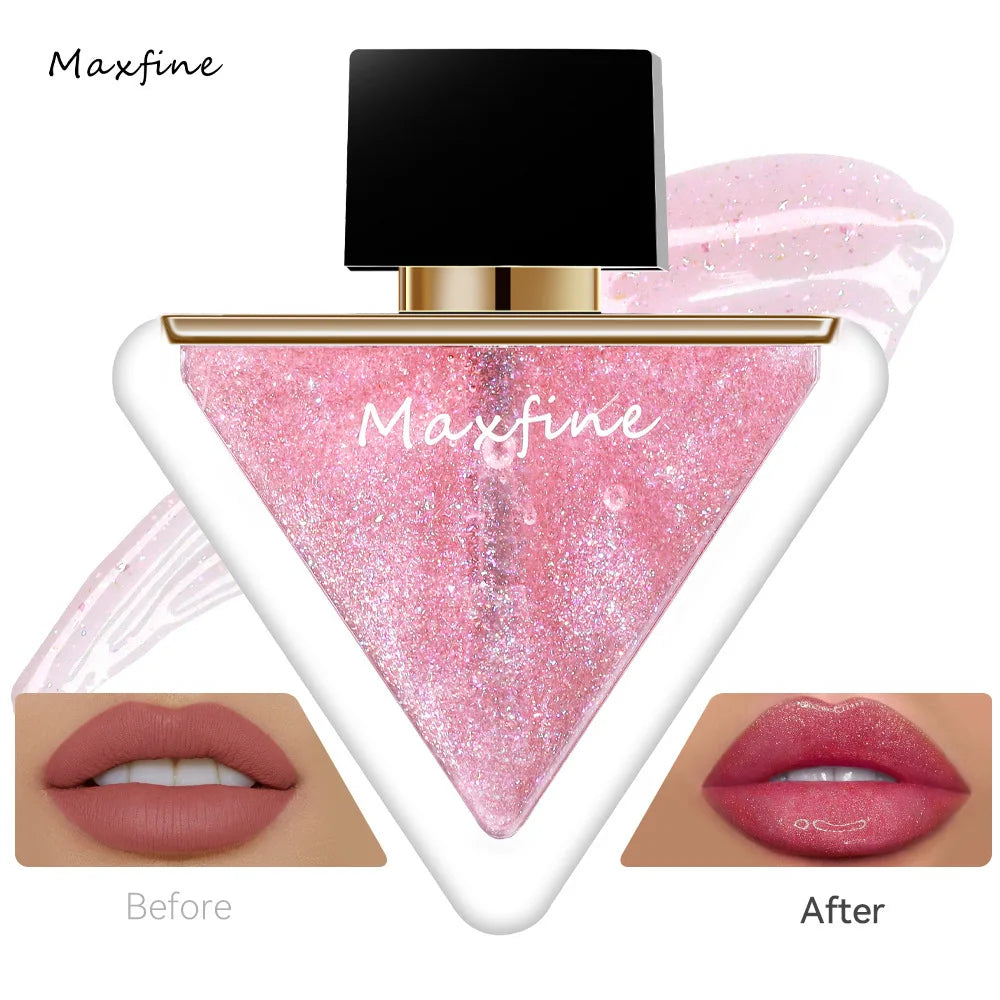 MAXFINE Glass Lip Gloss | Hydrating Lip Oil & Lip Glaze Lip Gloss QXL
