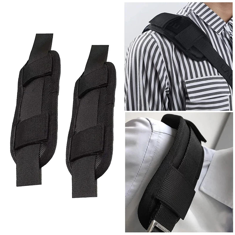 Detachable Shoulder Strap Pad Cushion | Non-Slip Bag Accessory Shoulder Strap Pad QXL Black 2PCS