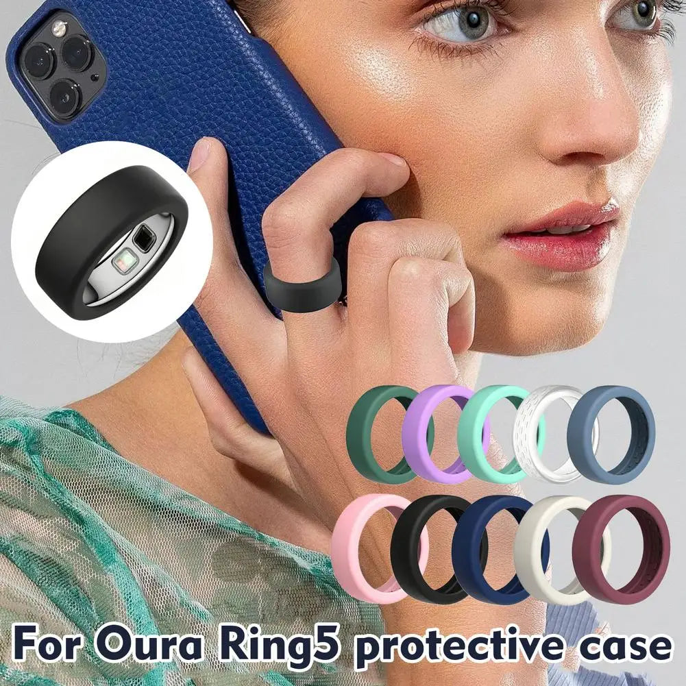 Silicone Protector Cover for Oura Ring 5 | Workout Case Smart Ring Case QXL