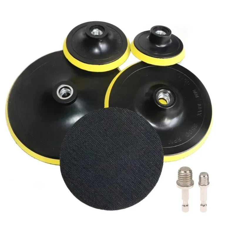 M10 M14 4-Inch Self-Adhesive Sanding Disc Backing Pad & Drill Adapter Sanding Disc Backing Pad QXL