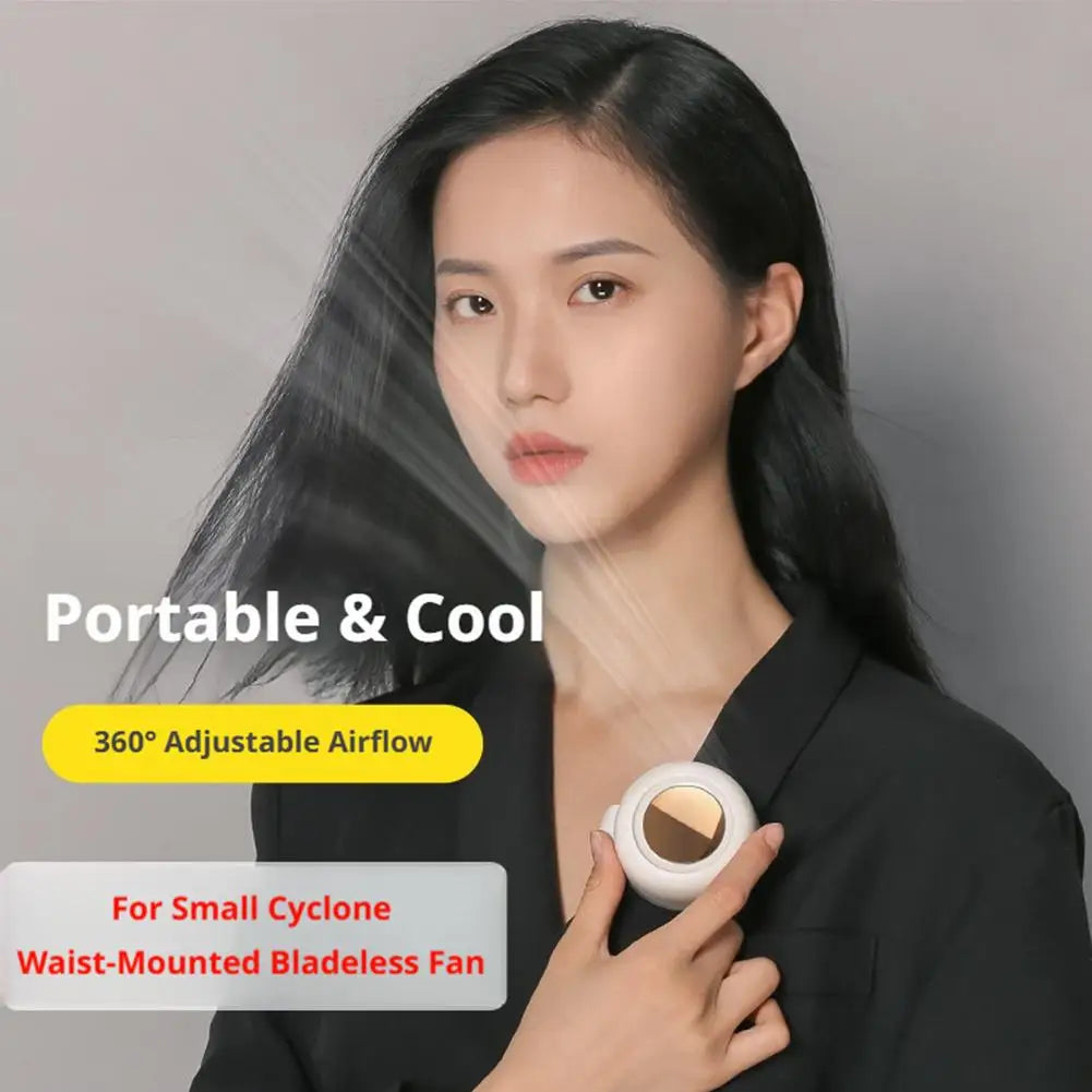 360° Portable Neck Fan | USB Rechargeable Quiet Personal Fan Portable Neck Fan QXL