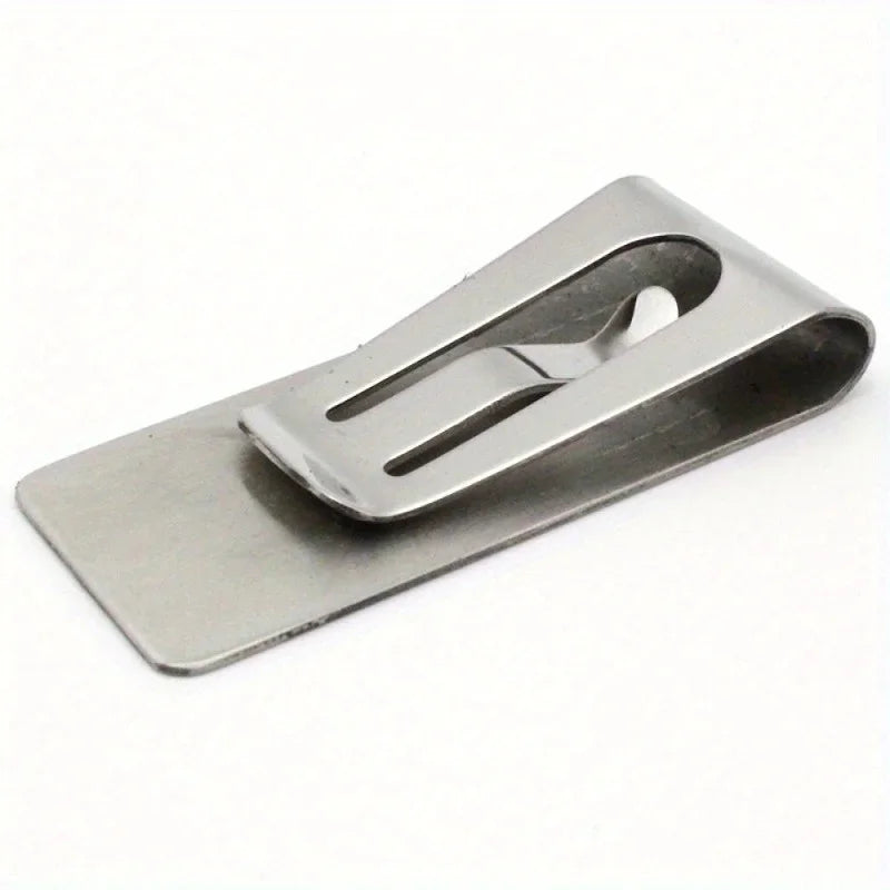 3-Pack Slim Metal Money Clips | Men's Silver Card & Bill Holder Money Clip QXL