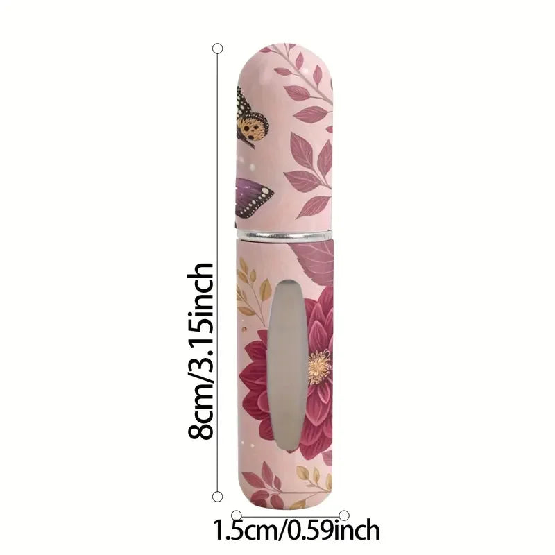 5ml Refillable Travel Perfume Spray Bottles – Pink & White 2pk Perfume Travel Atomizer QXL