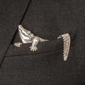 Vintage Zinc Alloy Crocodile Tiger Lapel Pin | Men's Suit Men's Lapel Pin QXL A3