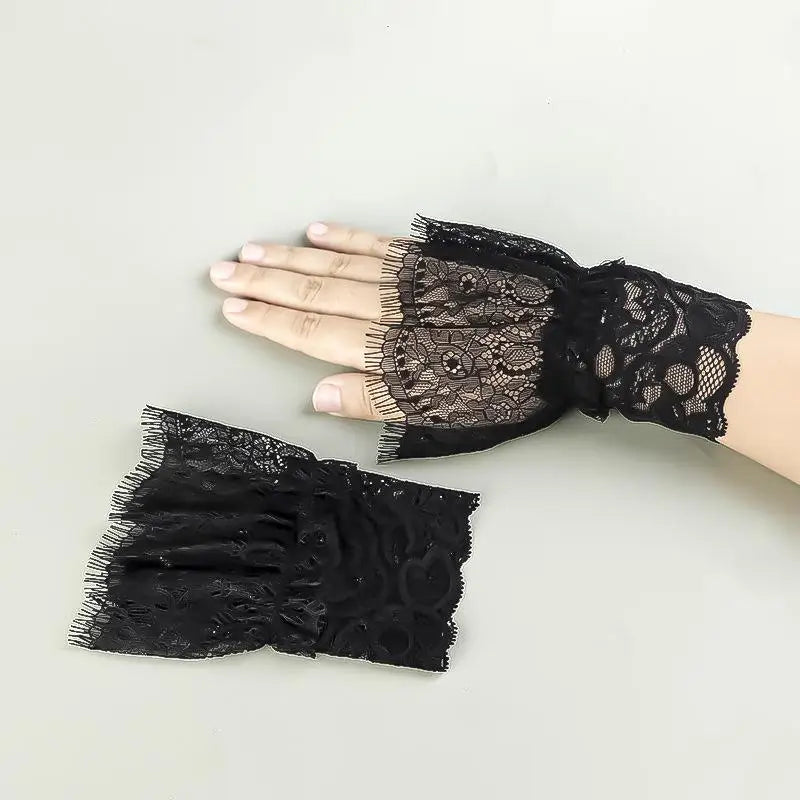Women's Lace Fake Arm Sleeves | Tassel Cuff Accessories Lace Arm Sleeves QXL