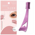 3-in-1 Eyeliner Stencil Tool with Lash Brush | Stainless Steel Eyeliner Stencil Tool QXL Pink