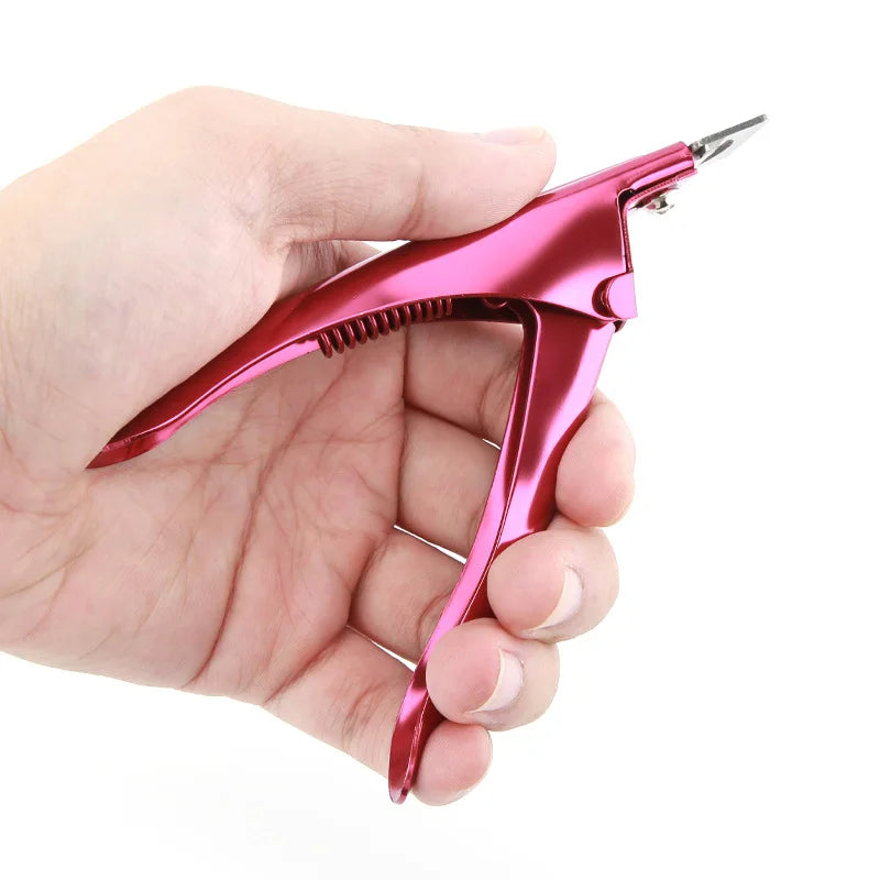 U-Type False Nail Clipper | Acrylic Tip Trimmer Stainless Steel False Nail Clipper QXL