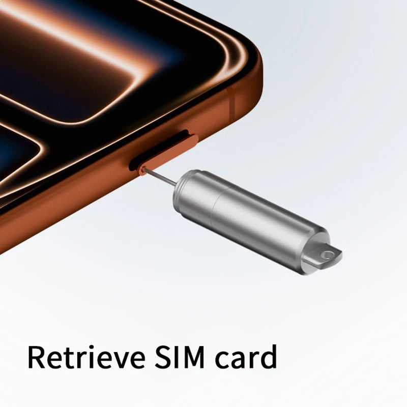 SIM Card Eject Pin & Earbuds Cleaning Brush with Keyring SIM Eject & Cleaning Tool QXL