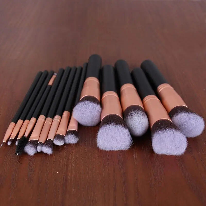 16-Piece Makeup Brush Set | Powder, Foundation & Eye Brushes Makeup Brush Set QXL
