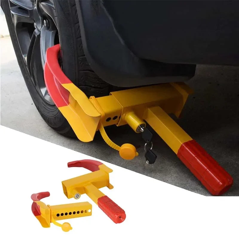 Heavy-Duty Wheel Clamp Tire Lock | Universal Anti-Theft Wheel Clamp Lock QXL