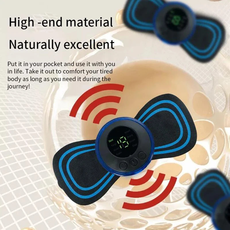 Portable EMS Neck & Body Massager | 8 Modes 19 Intensity Levels EMS Neck Massager QXL