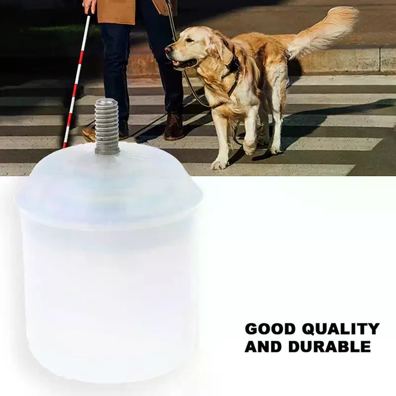 Rolling Ball Blind Cane Tip | Adjustable Walking Stick Protector Cane Tip Accessory QXL