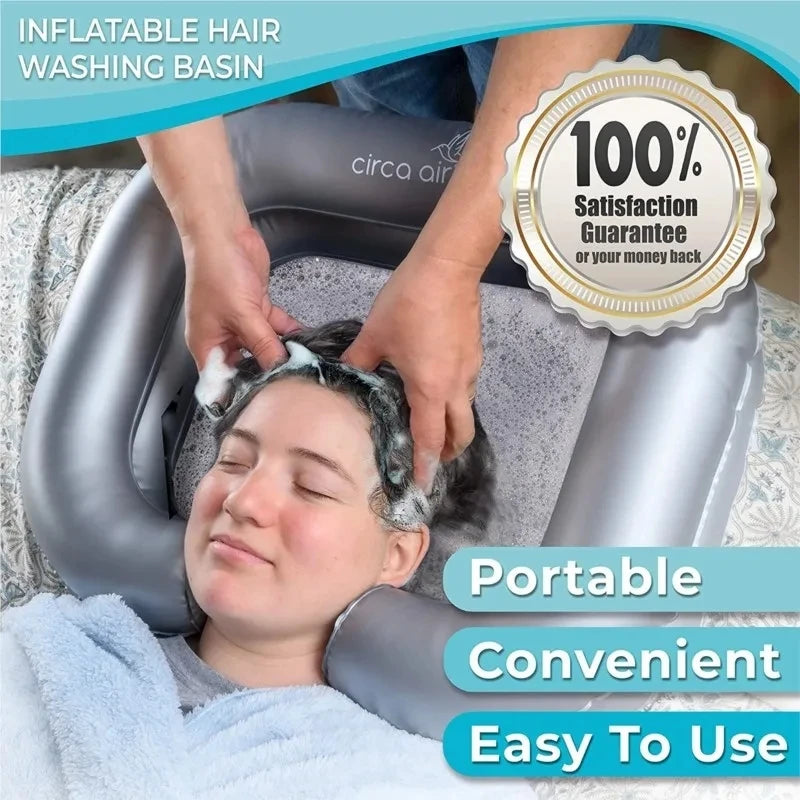 Inflatable Portable Shampoo Basin | Foldable Hair Washing Bowl Inflatable Shampoo Basin QXL