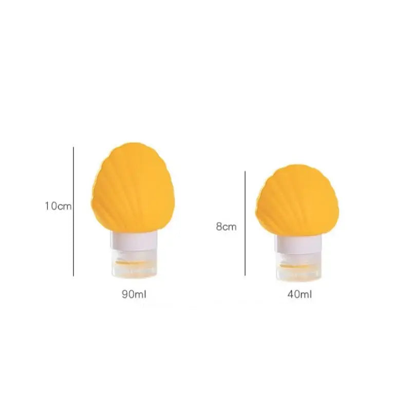Shell Silicone Travel Refill Bottles 40ml/90ml – Squeeze Travel Refill Bottle QXL