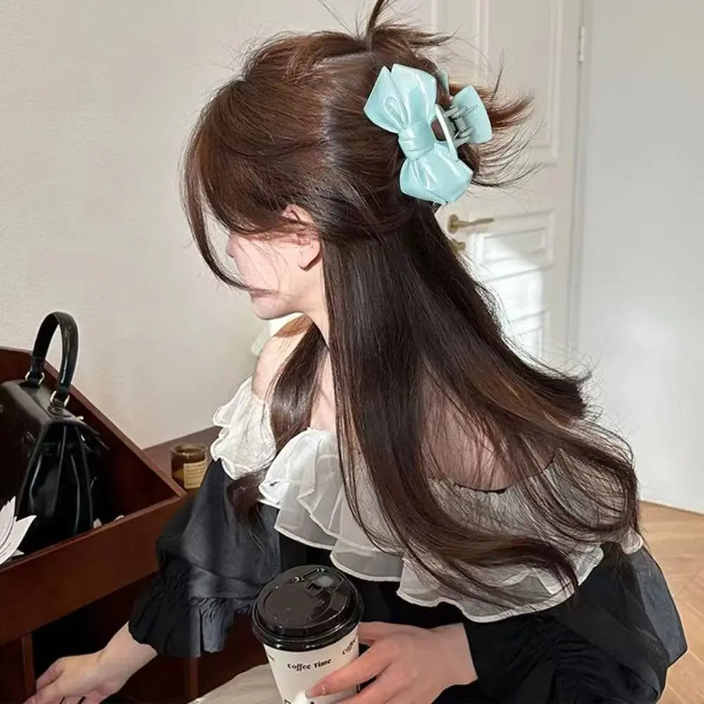Star Bow Shark Hair Clip | Acrylic Jelly Color Hairpin Hair Clip QXL