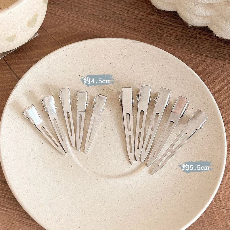 Metal Hair Sectioning Clips 5/10-Pack | Salon Styling Clamps Hair Sectioning Clips QXL 4.5x5.5cm 10Pcs