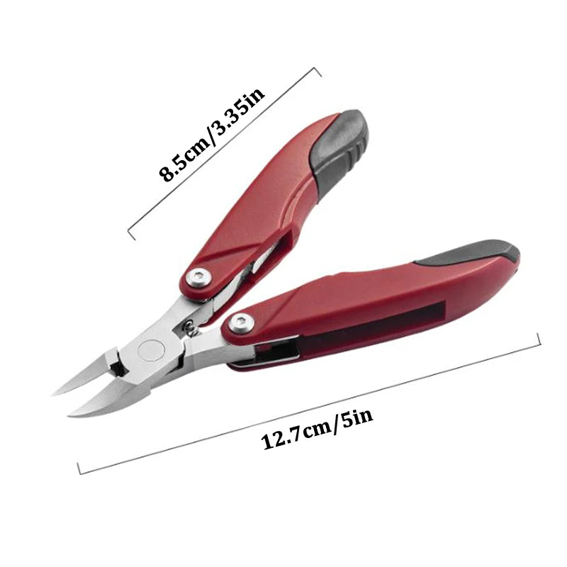 Folding Stainless Steel Toenail Nipper & Groove Trimmer Tool Nail Nipper Trimmer QXL