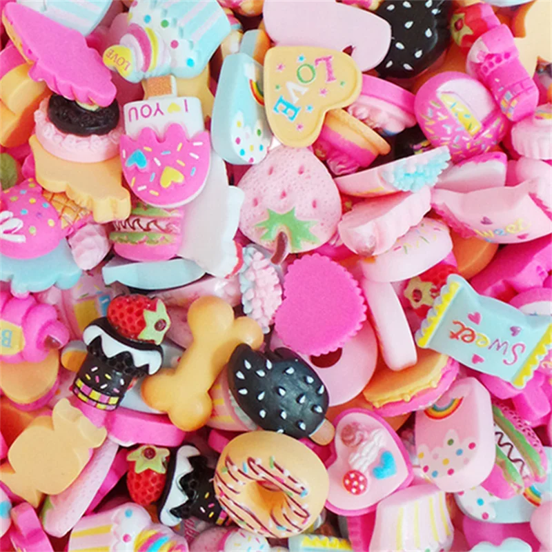 3D Kawaii Resin Nail Charms – Dessert, Flower & Animal Mix Box Nail Art Charms QXL
