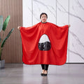 Barber Cape with Transparent Window | Salon Haircut Apron Hairdressing Cape QXL Red