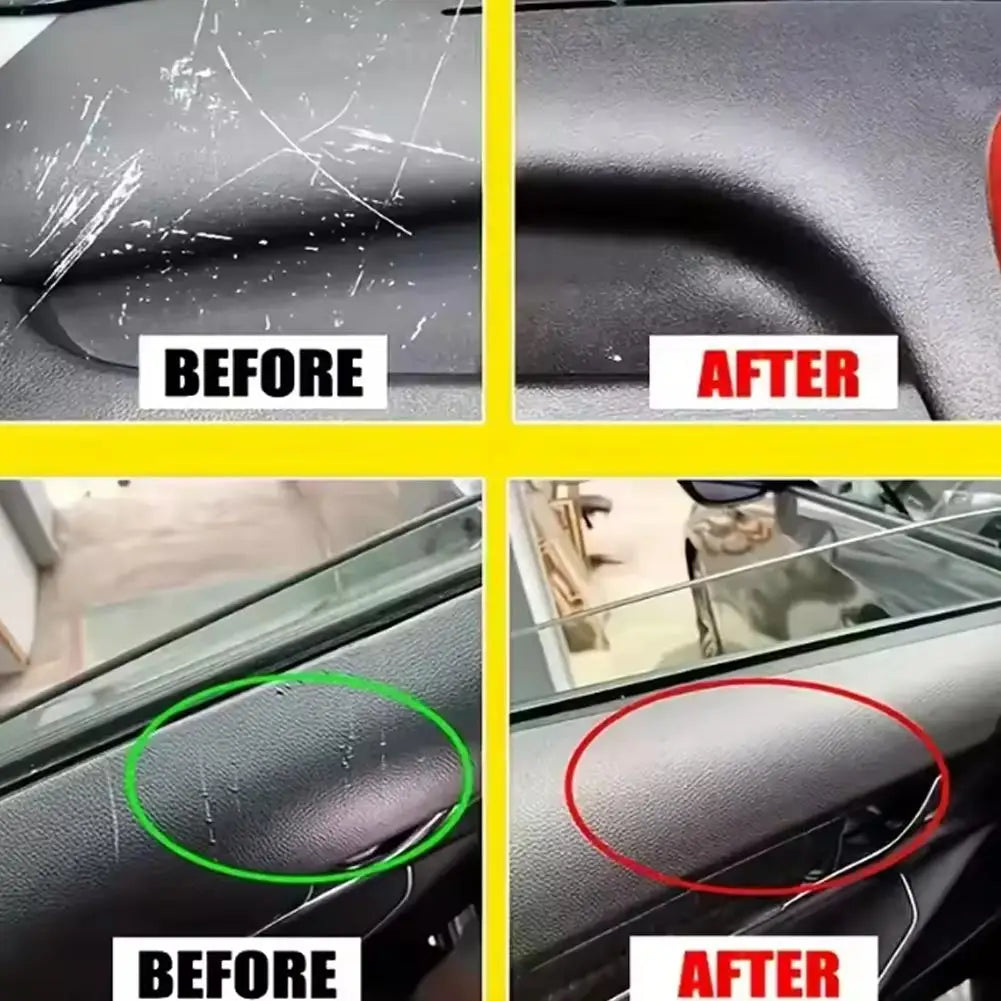 Car Interior Scratch Repair Paste | Plastic & Tire Restore Wax Car Refurbishing Paste QXL